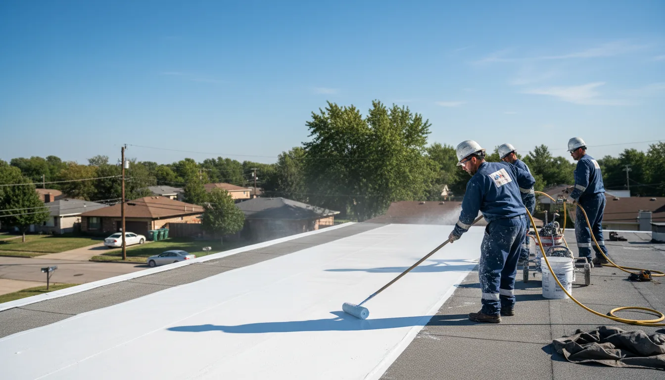Commercial roof coating in Houston, OH near me